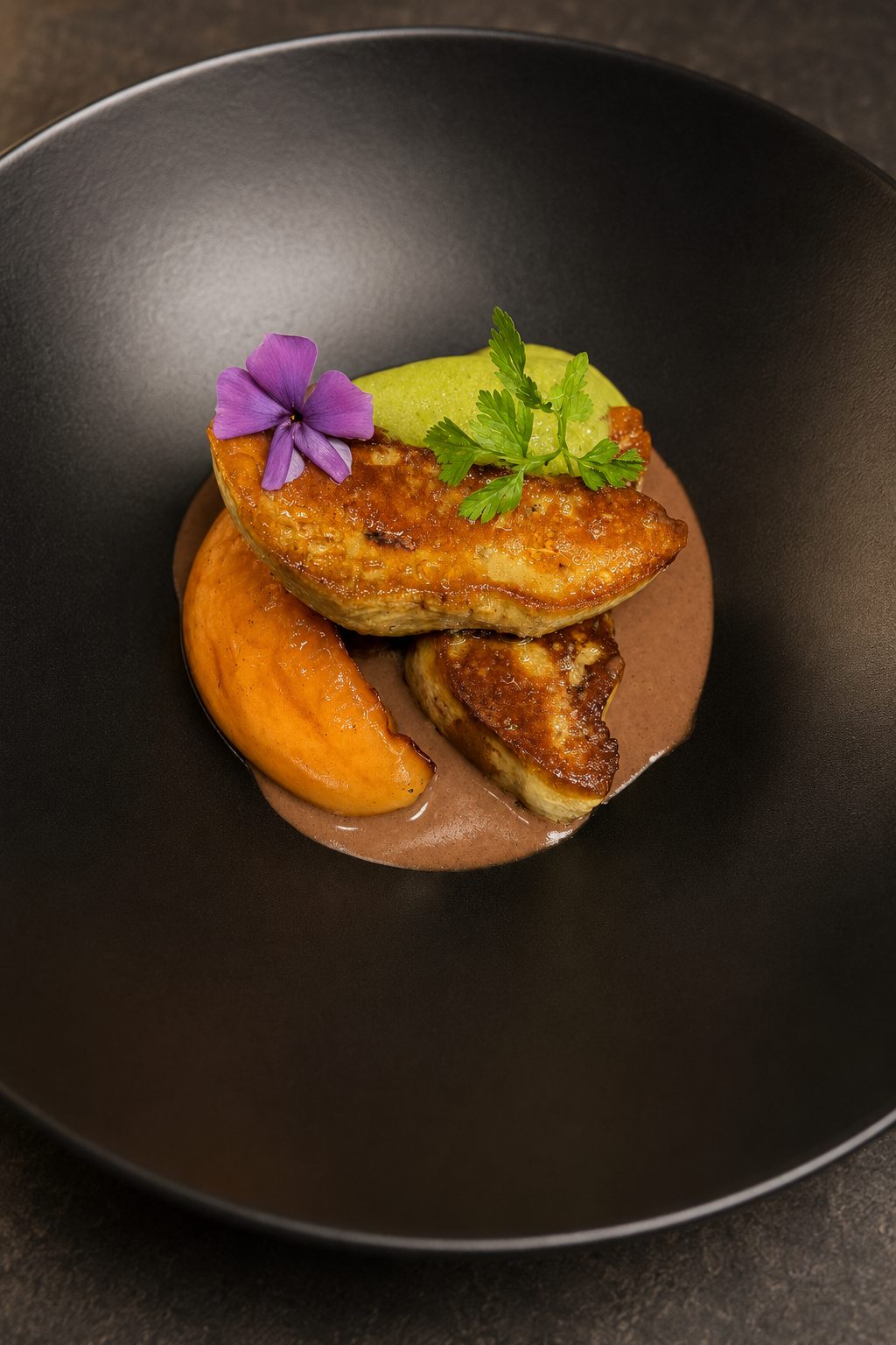 Foie gras poêlé, mangue